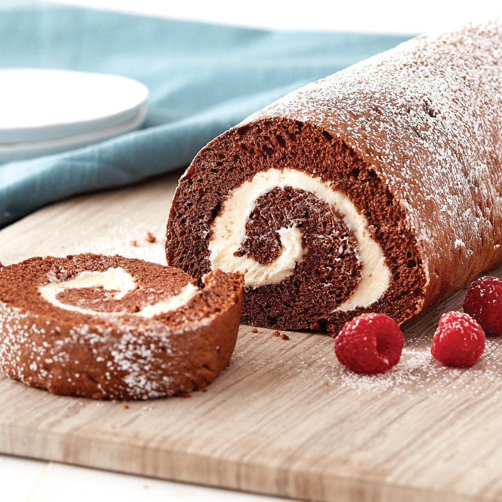 Chocolate Coconut Swiss Rolls