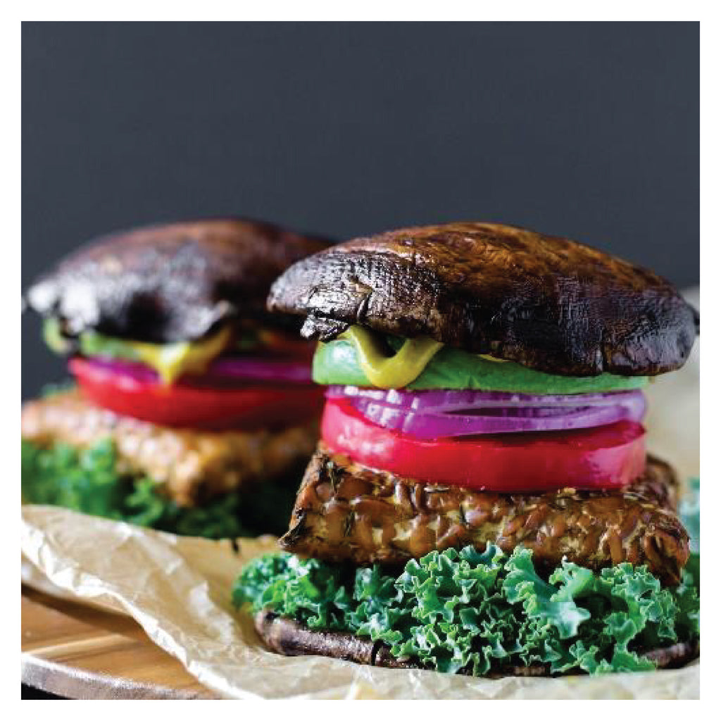 Ghee-Braised Portobello Mushroom Burger